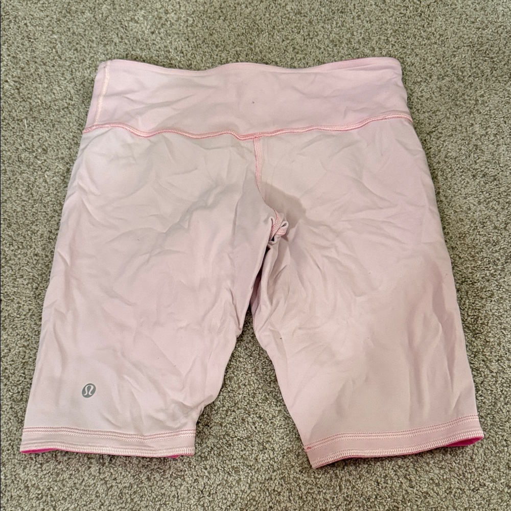 lululemon athletica Reversible Pink Bike Shorts
